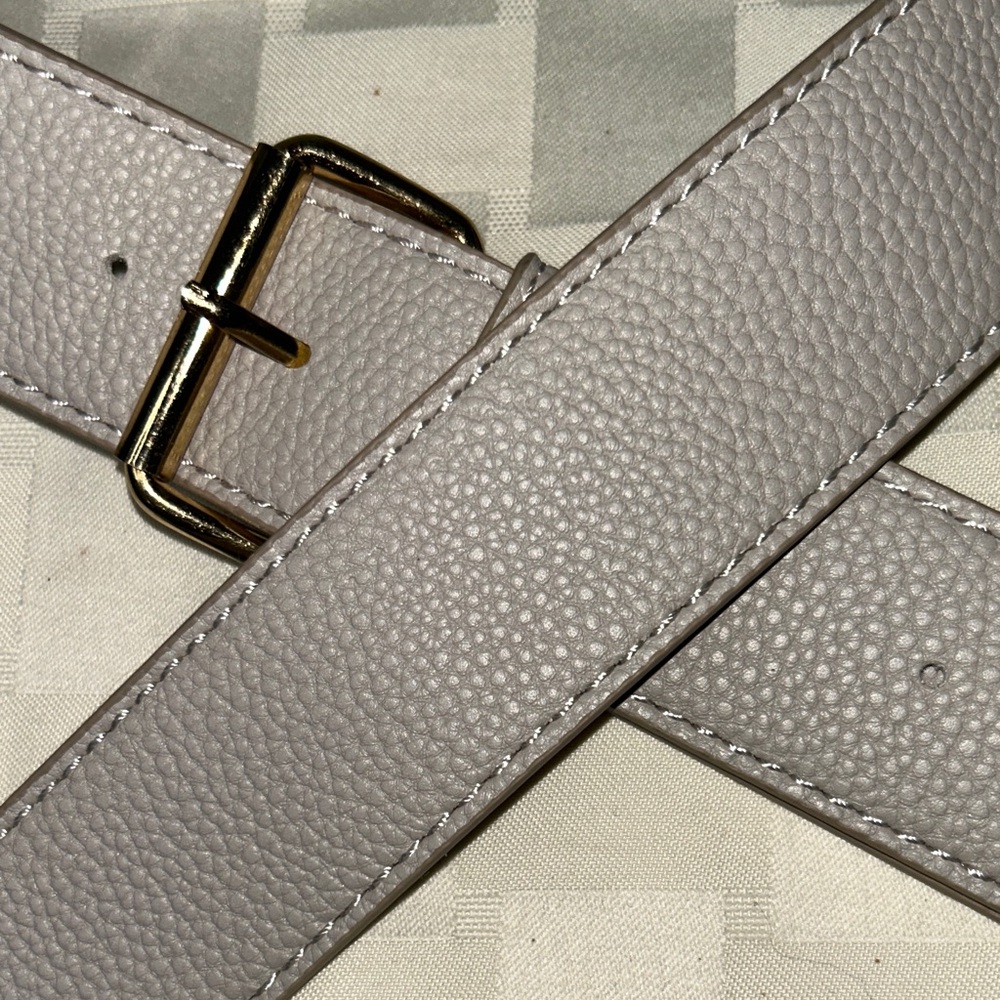 Nanette Lepore Light Gray Bag Strap with Gold Hardware